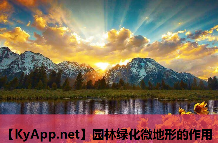 园林绿化微地形的作用