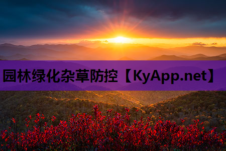 园林绿化杂草防控