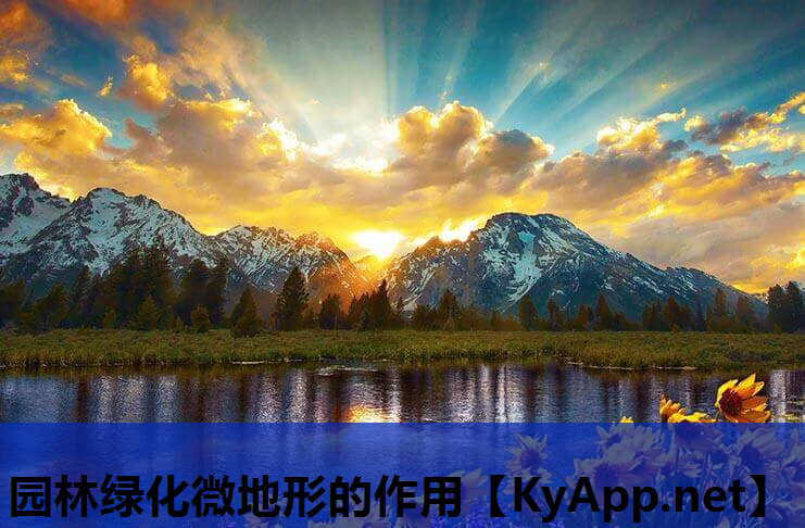 园林绿化微地形的作用