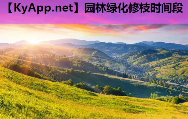 园林绿化修枝时间段